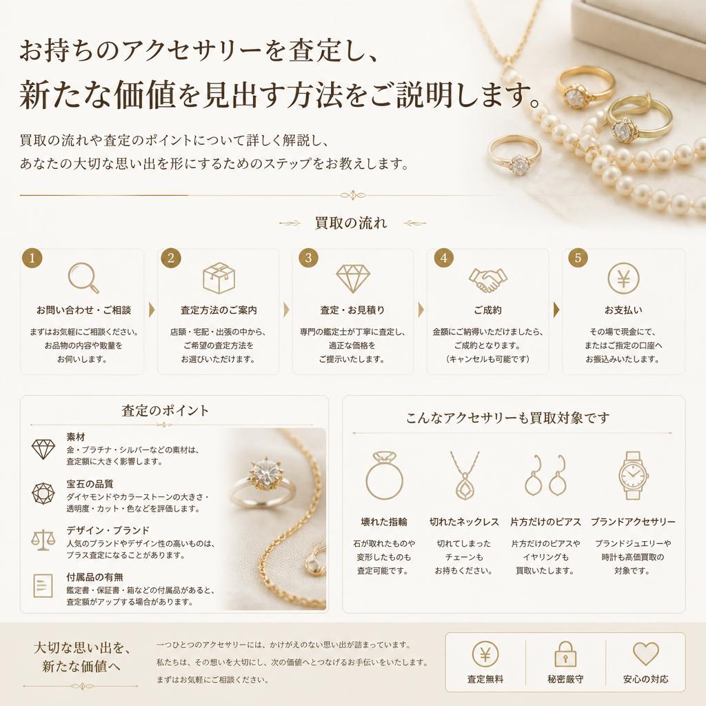 思い出のアクセサリーを査定・買取