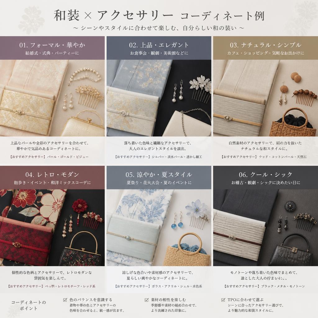 和装とのコーディネート実例