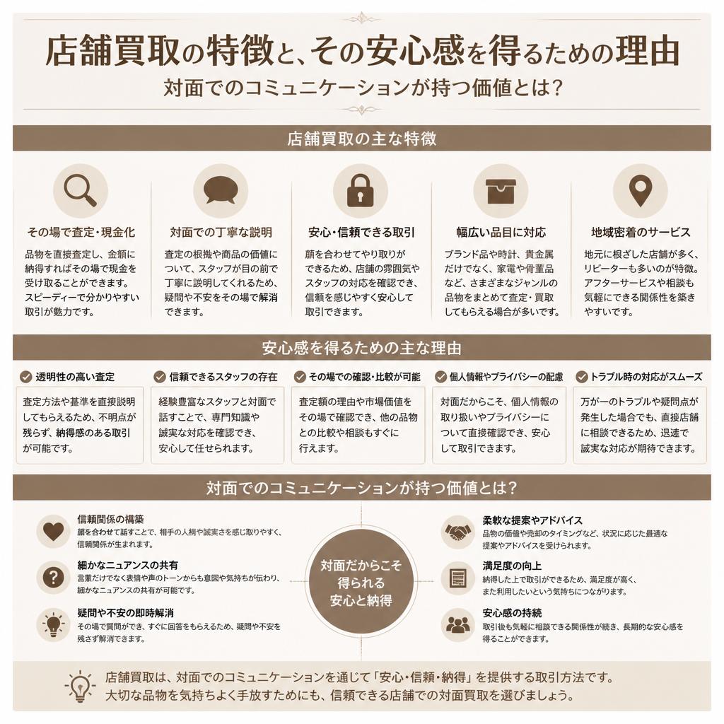 店舗買取の安心感