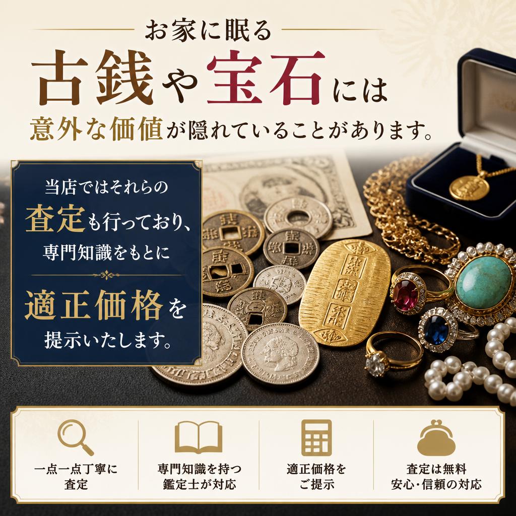 古銭や宝石の隠れた価値を発見！