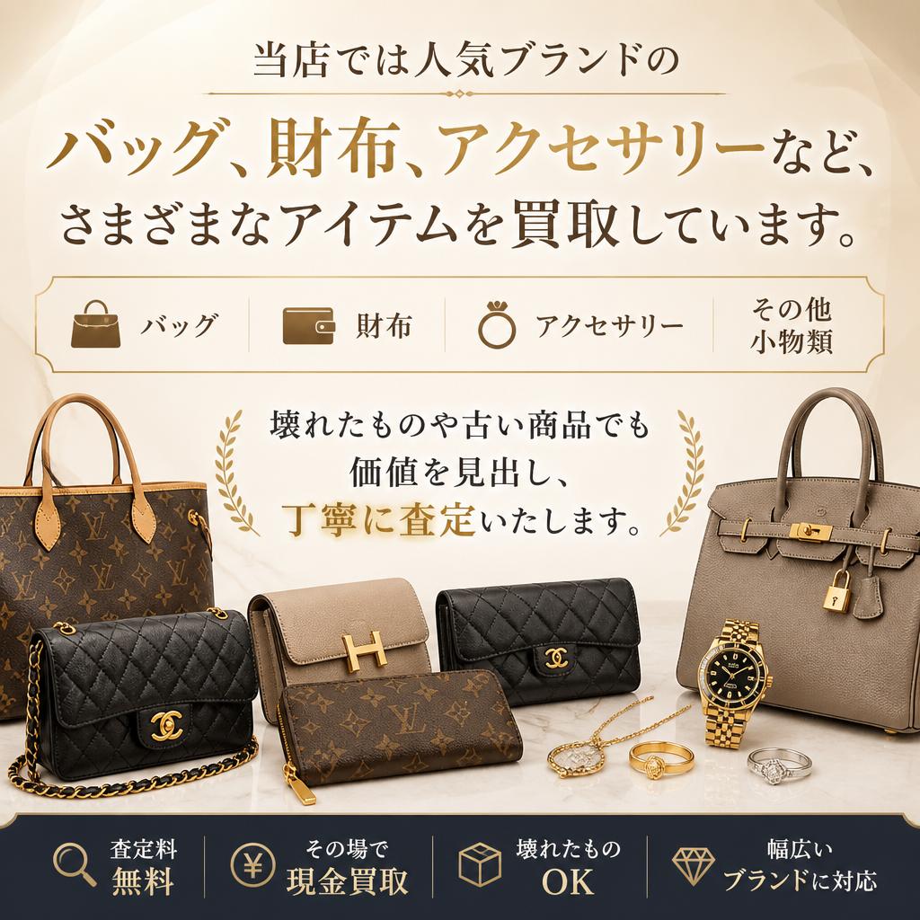 買取対象アイテムの幅広さ