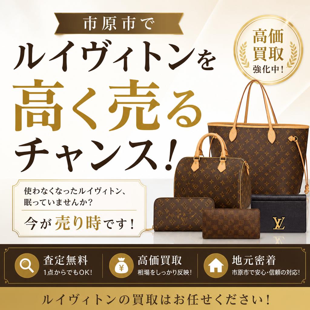 市原市でルイヴィトンを高く売るチャンス！