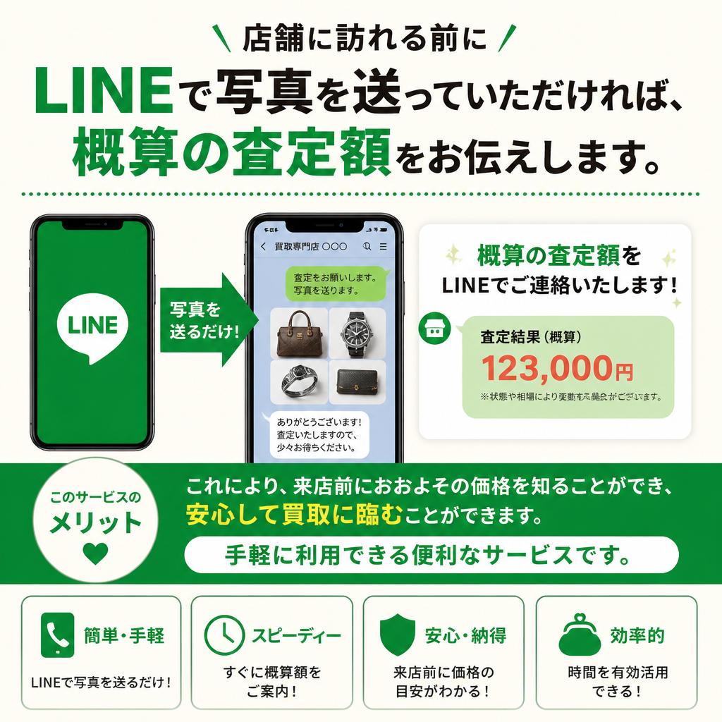 LINEでの事前査定で安心