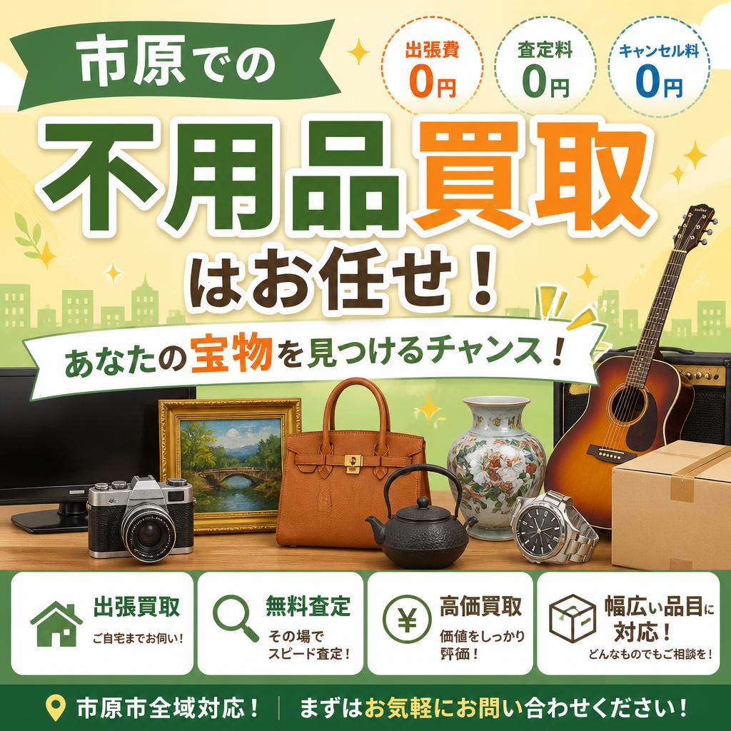 市原での不用品買取はお任せ！あなたの宝物を見つけるチャンス！