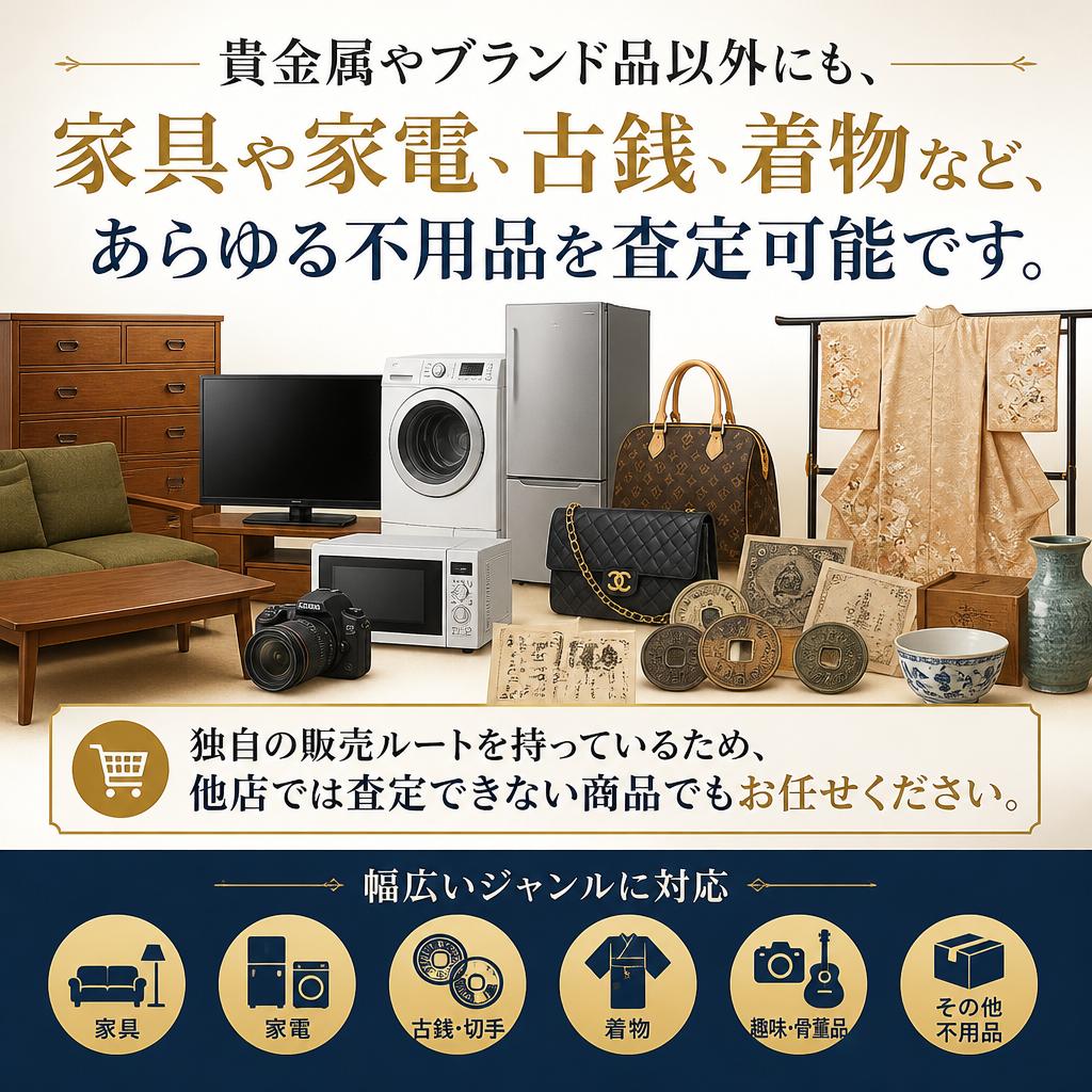多様な品目に対応可能!