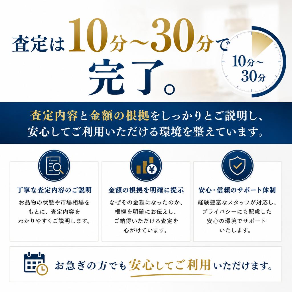 スピーディな査定と明確な説明
