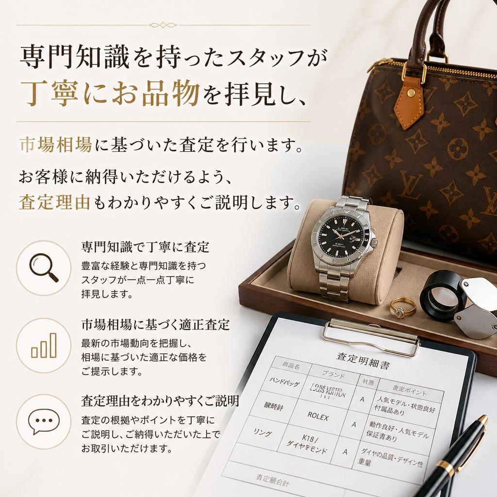 経験豊富なスタッフによる安心査定