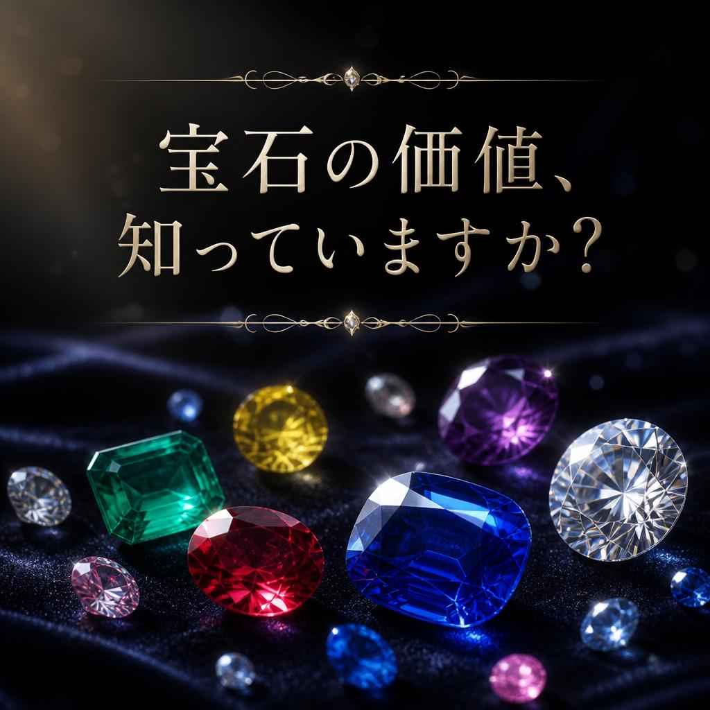 宝石の価値、知っていますか？