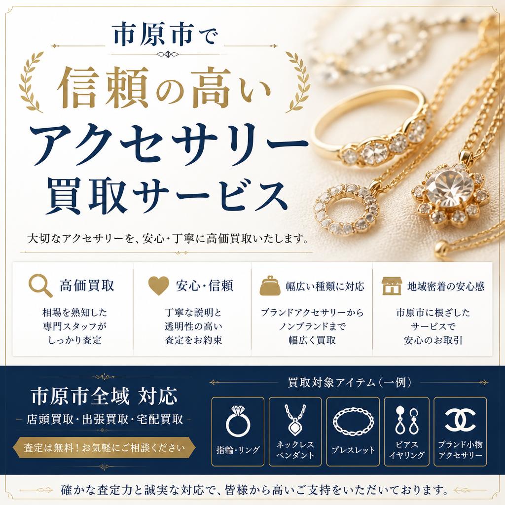 市原市で信頼の高いアクセサリー買取サービス