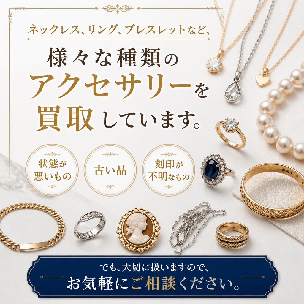 幅広いアクセサリーへの対応