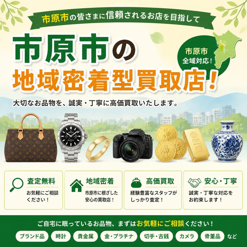 市原市の地域密着型買取店！