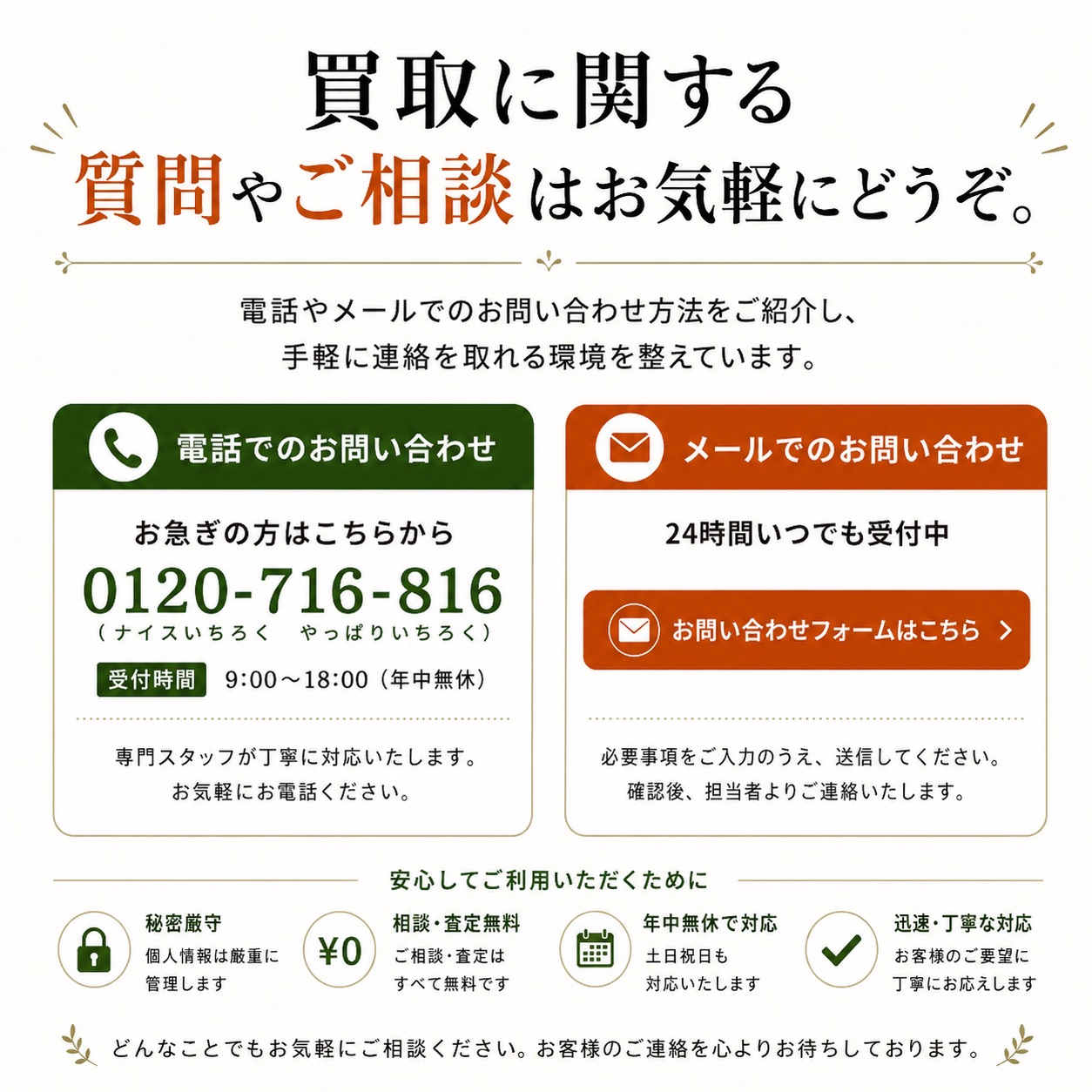 お問い合わせはこちらから