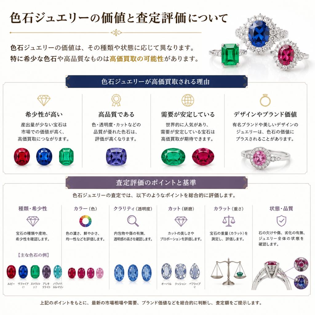 色石ジュエリーの価値を最大限に引き出す