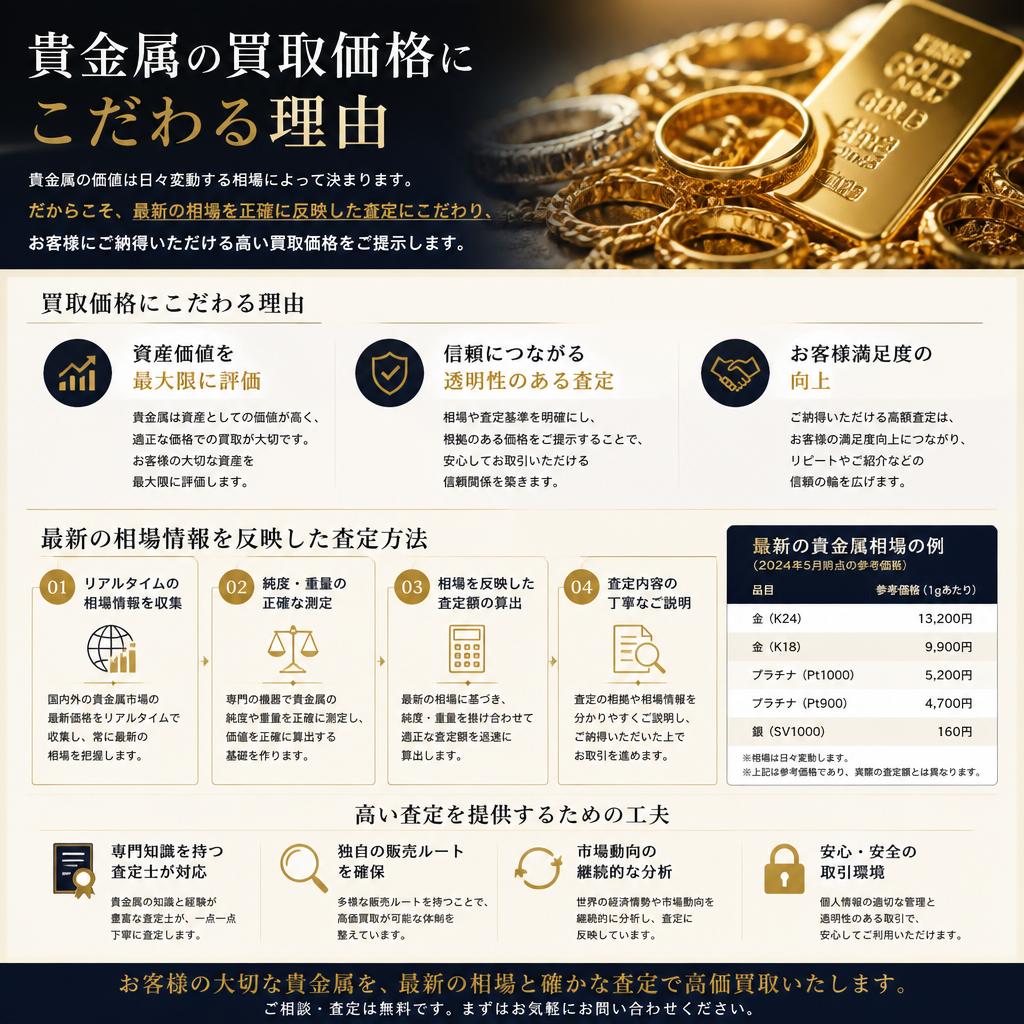 高価買取の理由
