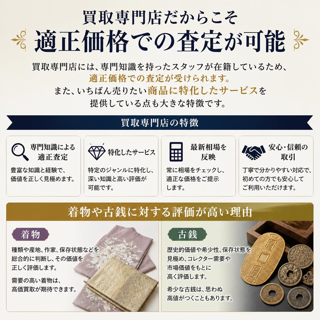 買取専門店のメリットとは？
