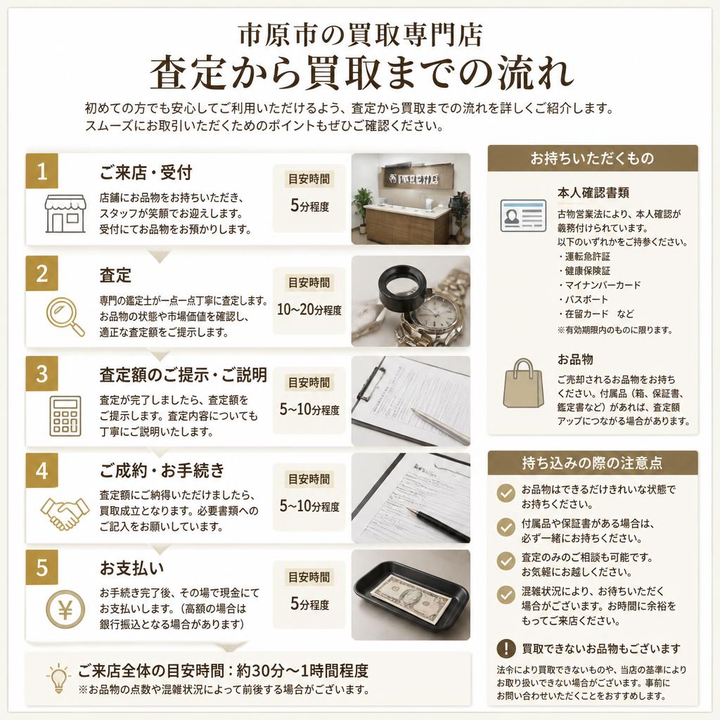 市原市における買取の流れ