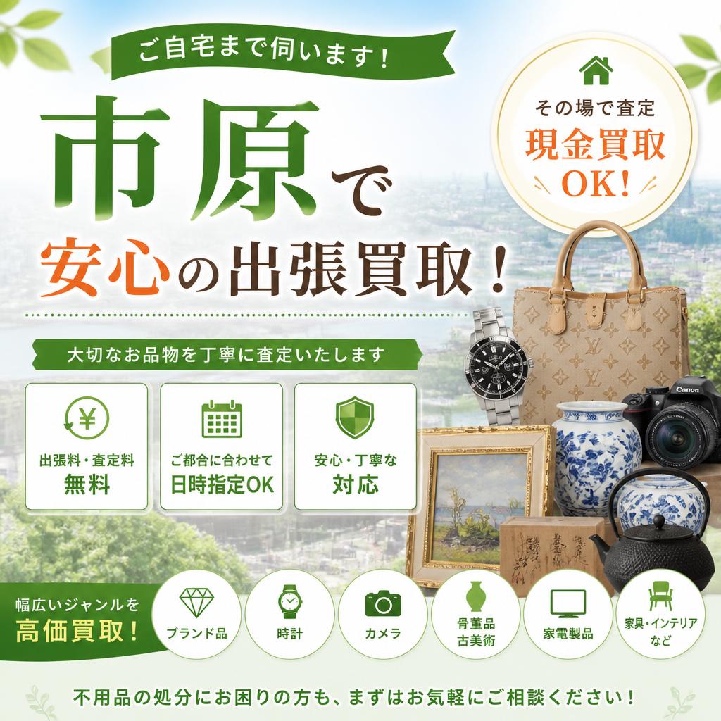 市原で安心の出張買取！