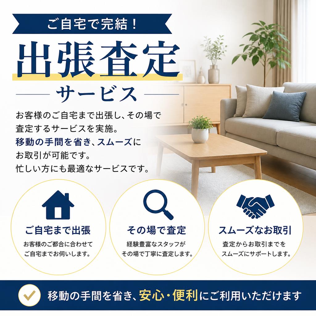 出張買取の魅力
