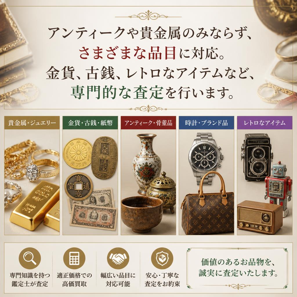 取り扱い品目の幅広さ
