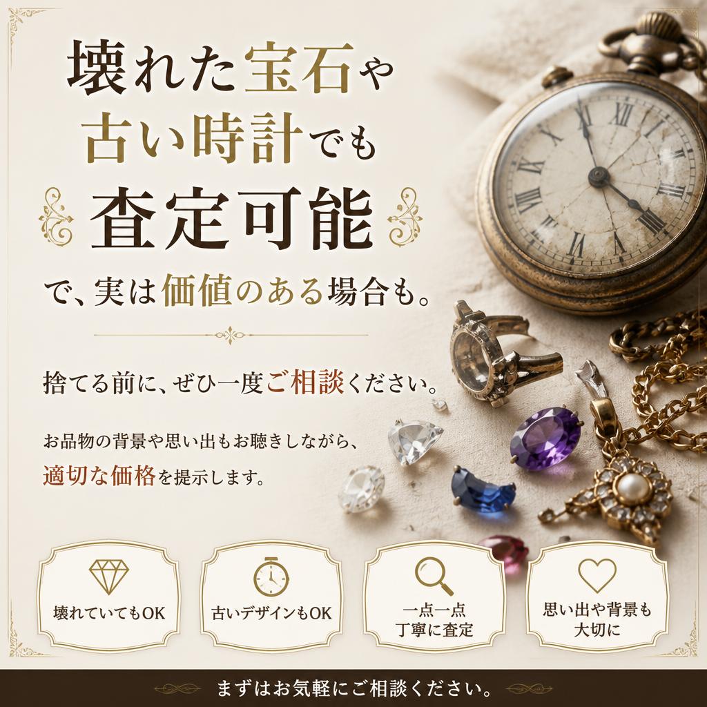 壊れているものでも価値があるかも?