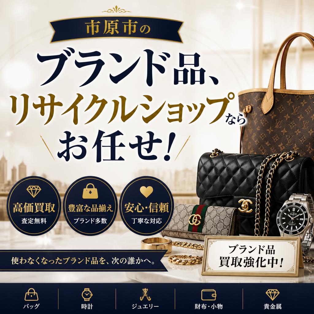 市原市のブランド品、リサイクルショップならお任せ！